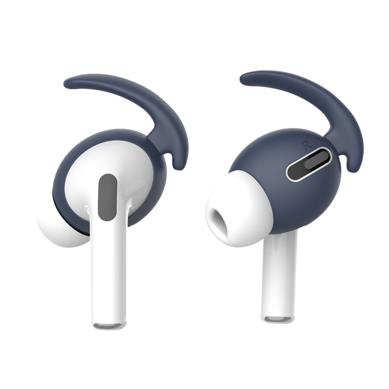 Myke silikon øretelefoner mot trykk til eple airpods pro luft belger airpods pro bluetooth trådløse hodetelefoner ørepropper silikonstropp: Blå