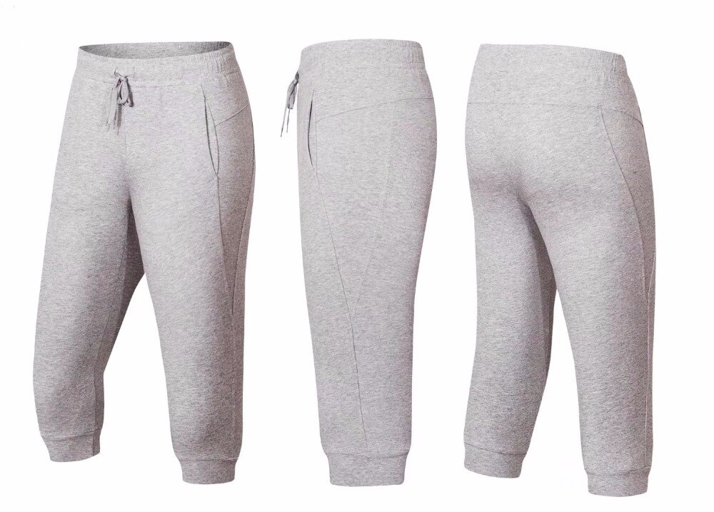Voetbal basketbal tennis training gym 3/4 leggings heren fitness slim broek jogging katoen ademende sportbroek hardlopen