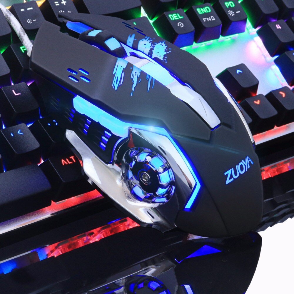 ZUOYA Gaming Mouse Adjustable DPI Game Mouse LED Optical Mice Mause Backlight Wired USB For PC Laptop Gamer