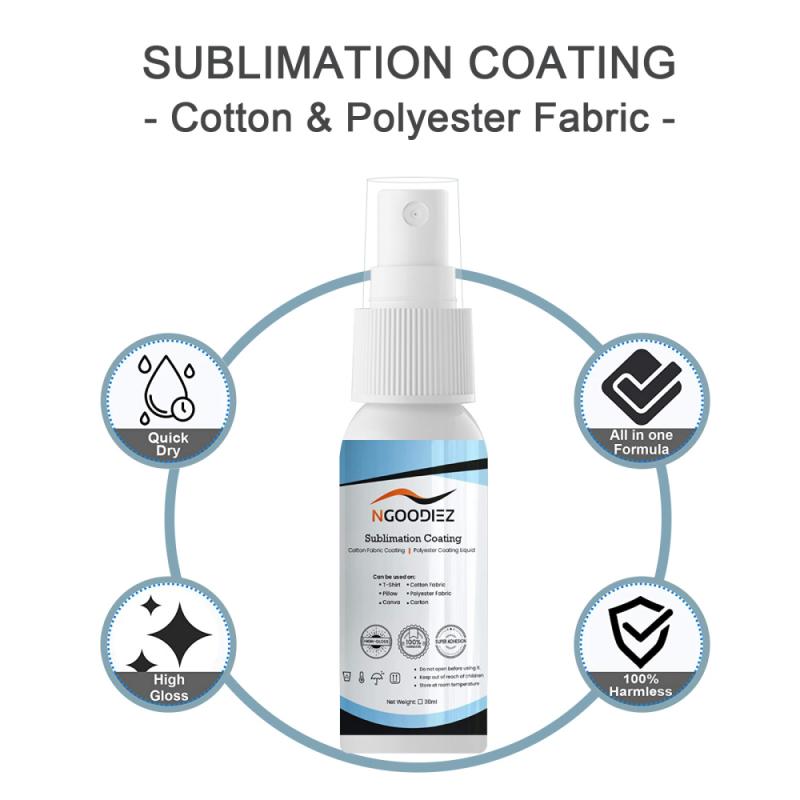 30ML Sublimation Beschichtung Für Baumwolle Stoff Tassen Glas Keramik Metall Holz Sublimation Tinte Vorbehandlung Flüssigkeit Reinigung Liefert