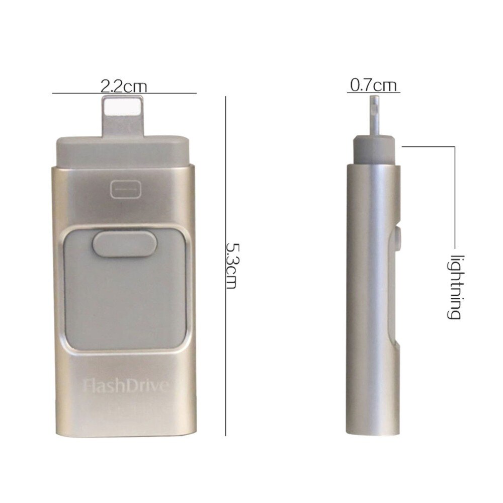 Nuovo 3.0 i-Flash pen Driver HD U-disk di dati per il iphone/iPad/iPod, interfaccia micro usb flash drive per PC/MAC 256G/32G/64G