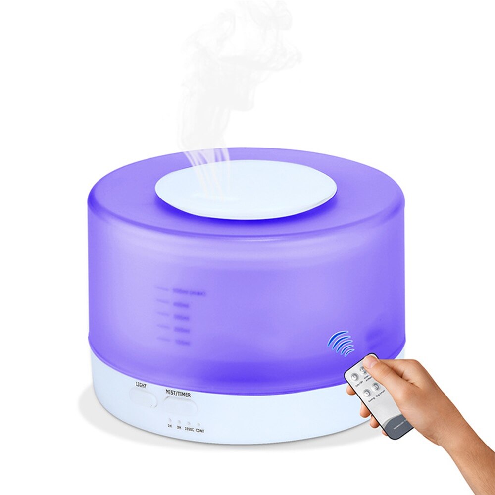 300Ml Aromatherapie Diffuser Luchtbevochtiger Met Led Nachtlampje Voor Thuis Kamer Ultrasone Cool Mist Aroma Essentiële Olie Diffuser: white