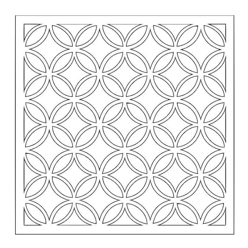 6*6 inch Water Ripple Blister Wavy Line Flowers Matric Doodle Plastic Stencil DIY Scrapbooking Drawing Template #18: 17