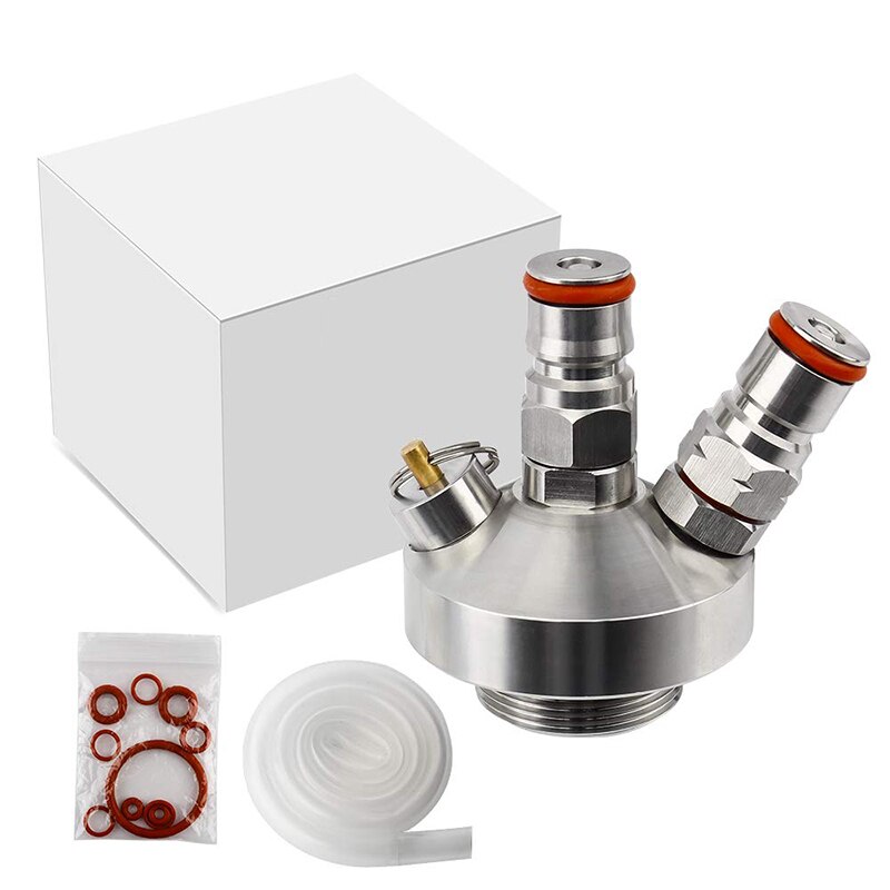 Mini lanza de barril, dispensador de grifo de cerveza de acero inoxidable 304, lanza de Growler con Kits de bloqueo de bola para cerveza casera, accesorios