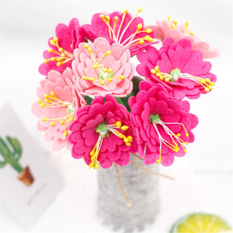 DIY Manual Mother's Day Potted Plants Bouquet Simulation Manual Homemade Fabric Bouquet Material Kit Learning Craft Toy