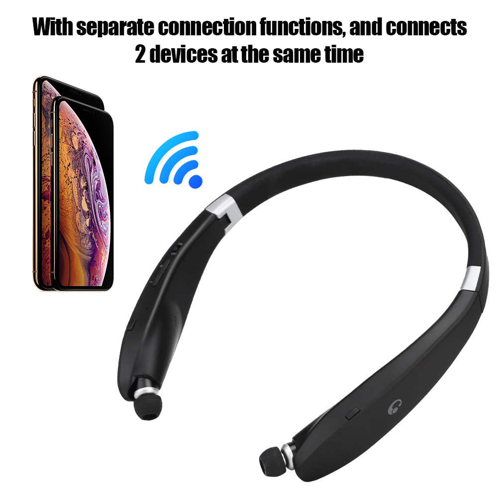 Oortelefoon SX-991 Opvouwbare nekhangende telescopische headset Draadloze Bluetooth-oortelefoon Hoofdtelefoon Draadloze Bluetooth-oortelefoon