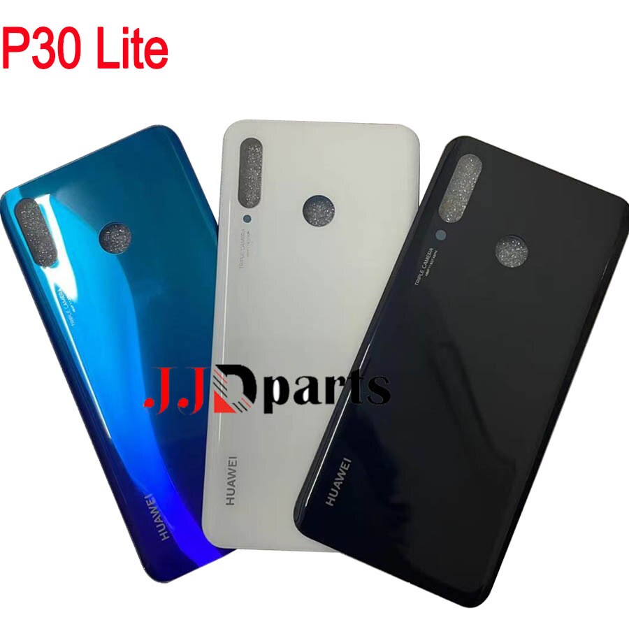 Nowy 6.15 &quot;dla Huawei P30 Lite pokrywa baterii Nova 4e tylne szklane drzwi Panel Case dla Huawei P30 Lite tylna pokrywa baterii + obiektyw aparatu