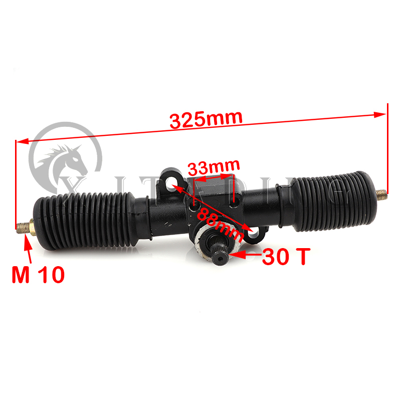 Go kart 300mm 320mm 420mm rack de direção hidráulica pinhão assy apto para diy china atv karting utv buggy quad bike acessórios: MULTI