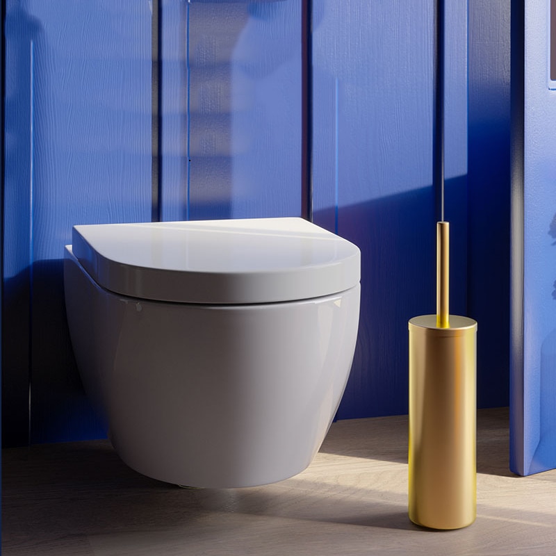Ensemble de toilette Simple en acier inoxydable doré, porte-brosse à dents, porte-dentifrice, plateau à savon, accessoires de salle de bains