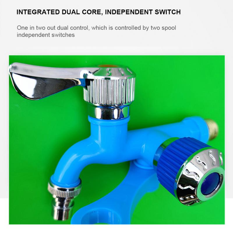 Dual Control Sink Valve Antifreeze Faucet One In Two For Outdoor Use Extended Double-control Faucet Double Control Valve Core