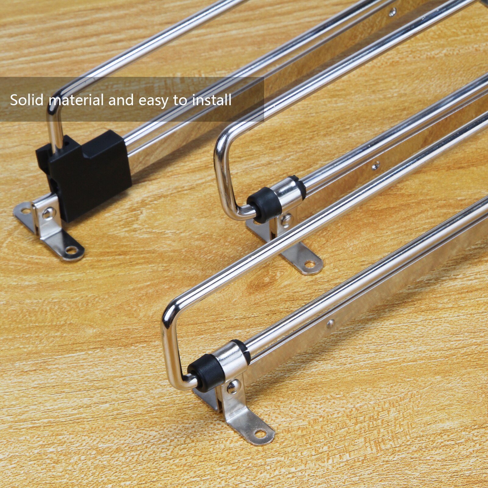 Armario extraíble ajustable de 200/300/350/400/450mm, suspensión Rail de suspensión, carril extensible, organizador de almacenamiento