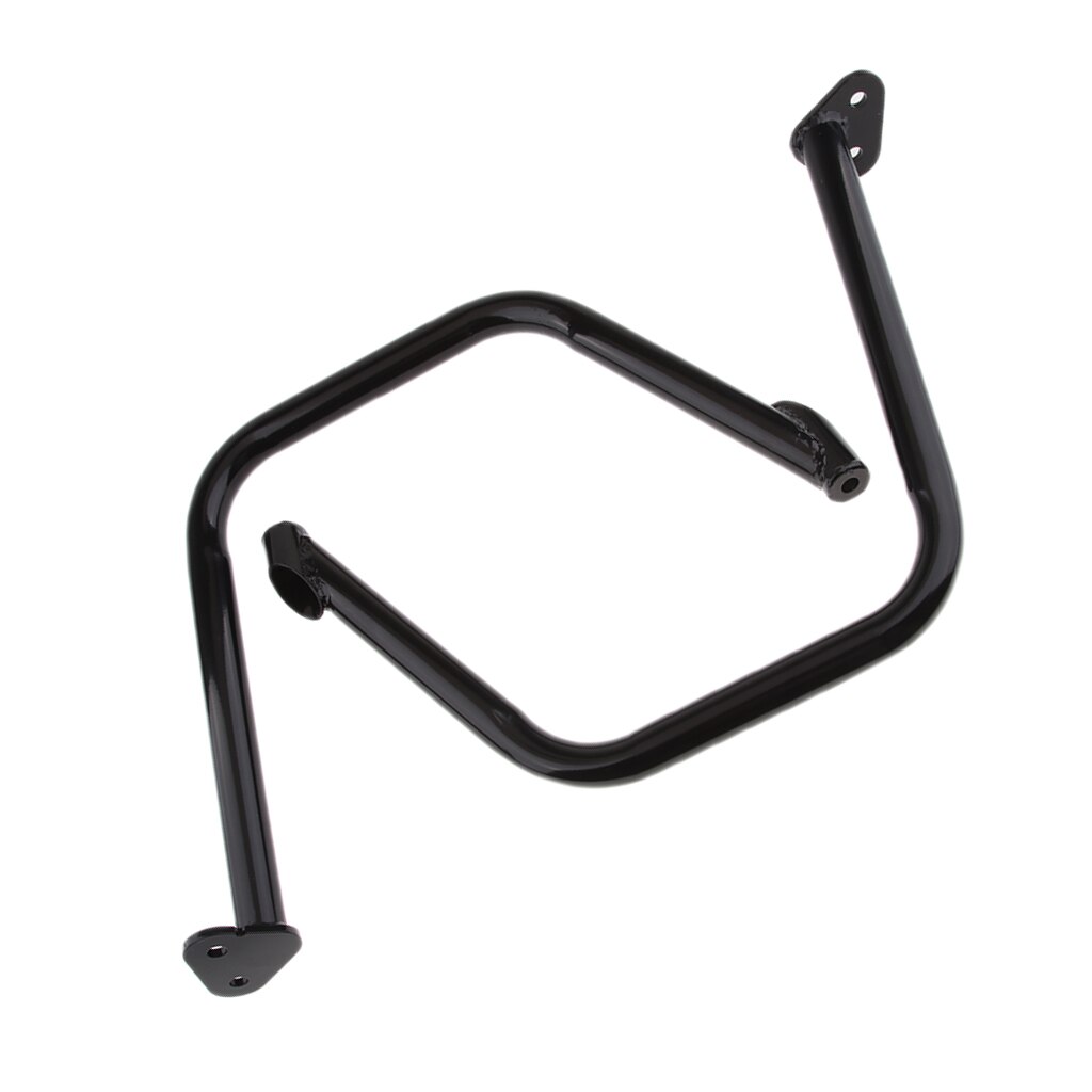 Left &amp; Right Side Motorcycle Highway Engine Guard Crash Bars Tubes for Harley Touring (Black)