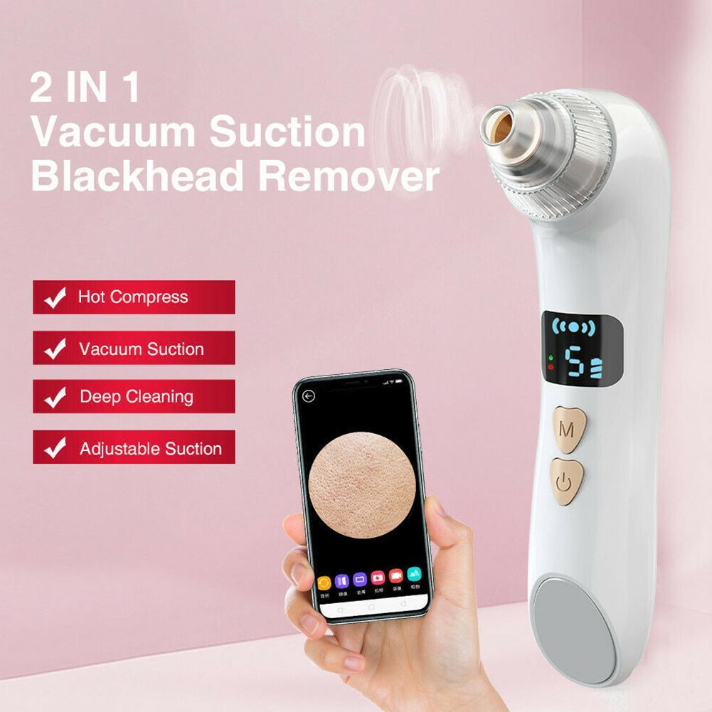 Rimozione visiva di punti neri detergente per pori rimozione dell'acne riscaldamento profondo pulizia del microscopio telecamera wifi naso elettrico viso I5I4