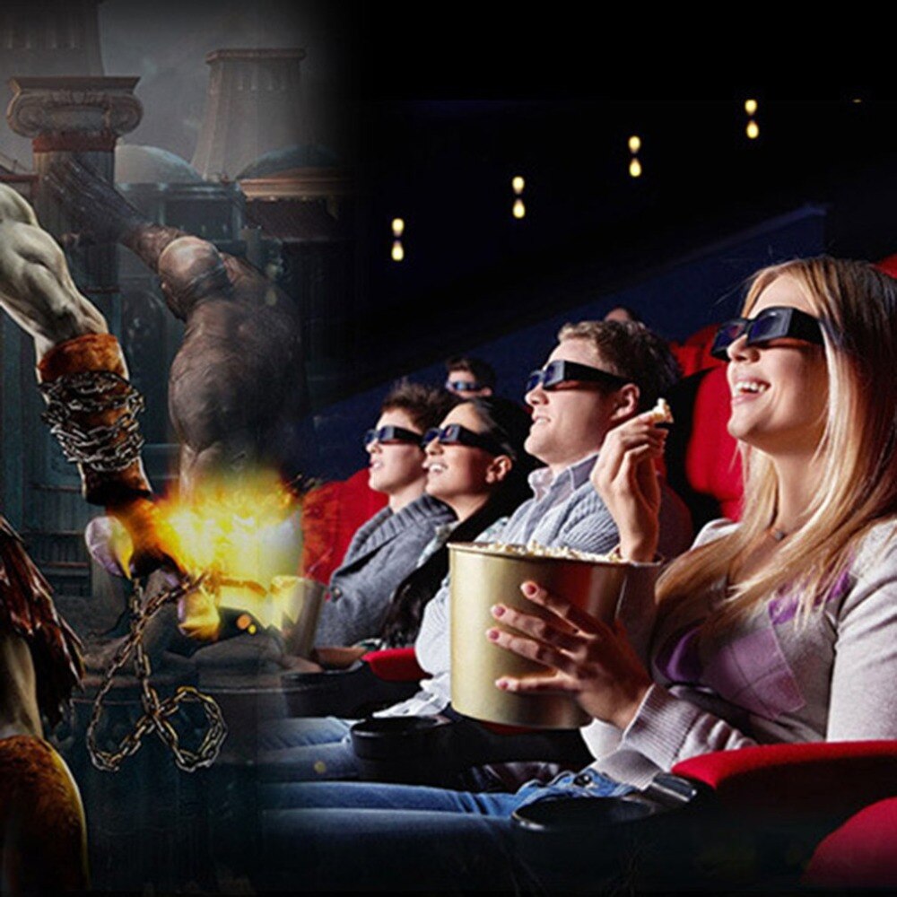 Circular Polarizing Passive Woman Man 3D Movie Glasses For 3D TV Cinemas