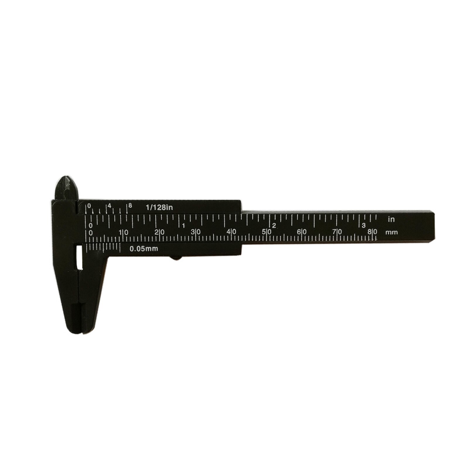 0-80MM Portable Mini Measuring Tool Home Gauge Vernier Caliper Double Scale Depth Ruler Carpentry Office Sliding Diameter: Black
