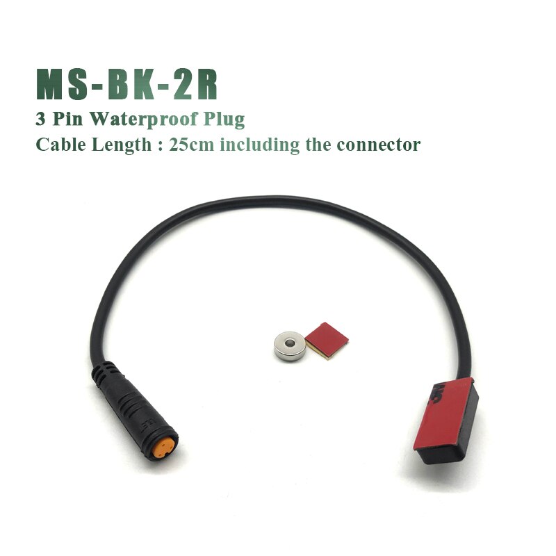 Electric Bike Brake Sensor Power Cut off e-bike Brake Hydraulic Brake 2 Pin 3 Pin Waterproof SM Connector Plug: Dark Grey