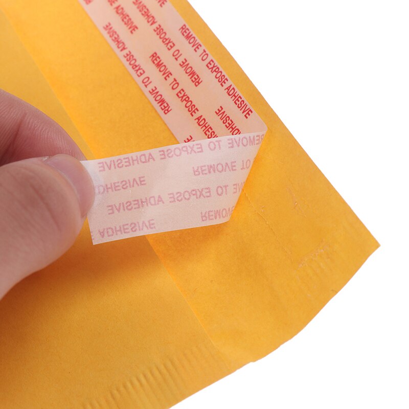10 stk gule kraftpapir bobleposer mailers polstret konvolutt med bobleinnpakket postkurve