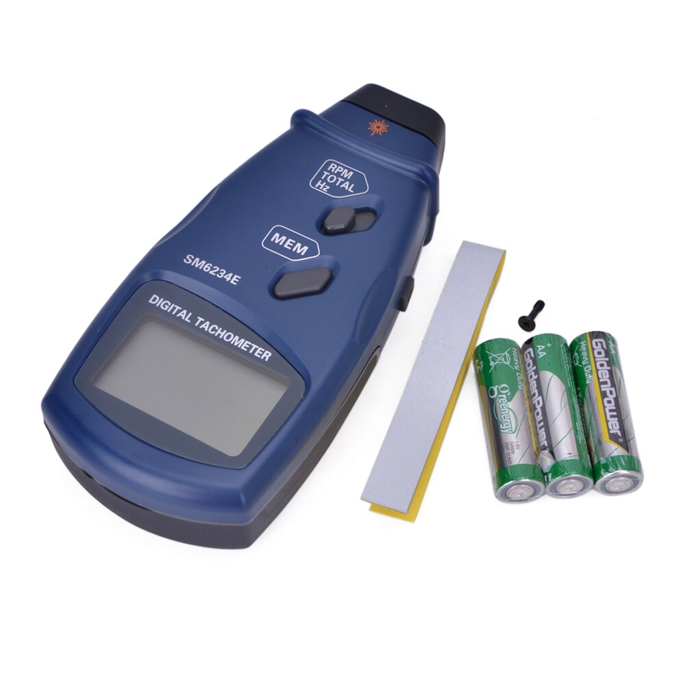 3in1Portable Photo Tachometer Wide Measuring Range For 2.5~99999 RPM Digital Tachometer /0.05~1666Hz/1~99999Total