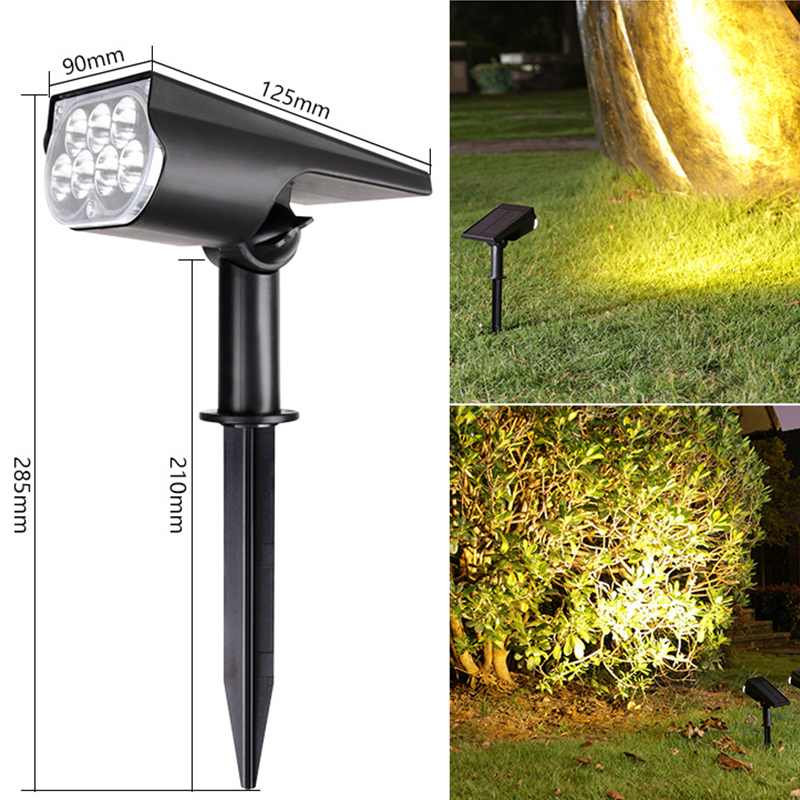 7 LEDS solarbetriebener Strahler zur Wandmontag... – Grandado
