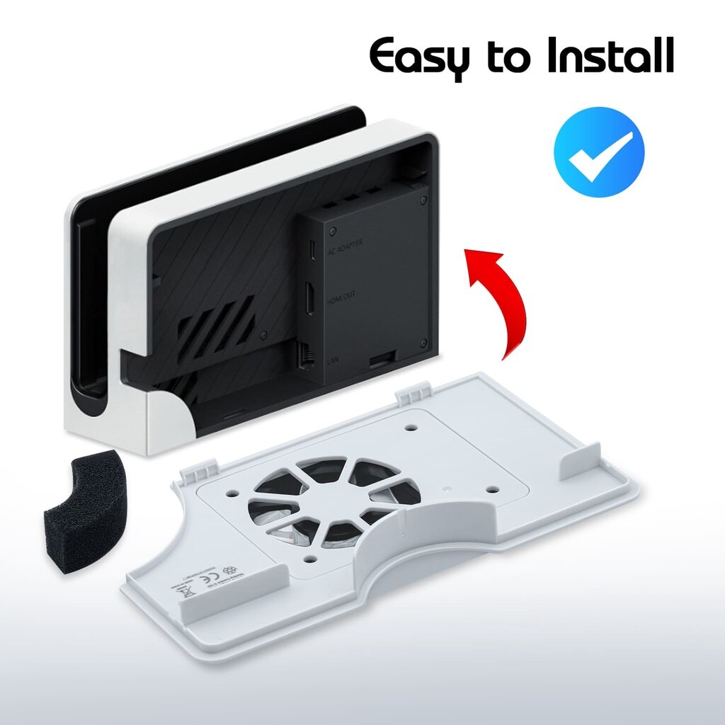 Refroidisseur Oled pour Nintendo Switch, accessoires de jeu, contrôle de la température, ventilateur de refroidissement pour Console de jeu, avec câble USB