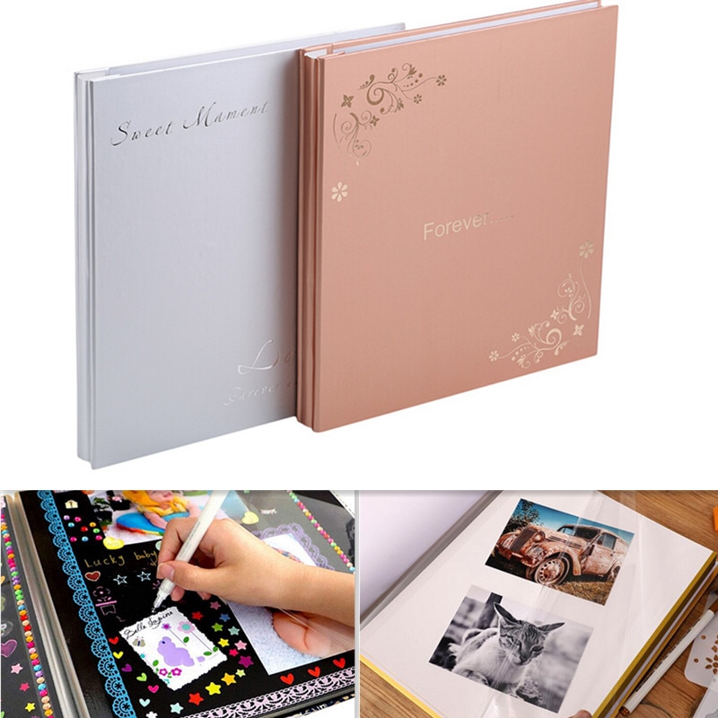 Duży 10w Scrapbooking album fotograficzny Wykonany ręcznie DIY twardy papier zdjęcie ślubne album pamięć albumy ze zdjęciami