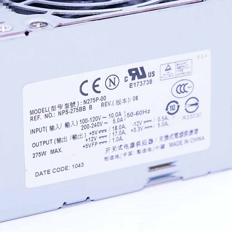 PSU For Dell 210 740 755 9100 5100 5500 275W Power Supply N275P-01/00 H275P-00/01 B275AM-00 D275P-00 L275E-01 H220P/N220P-01