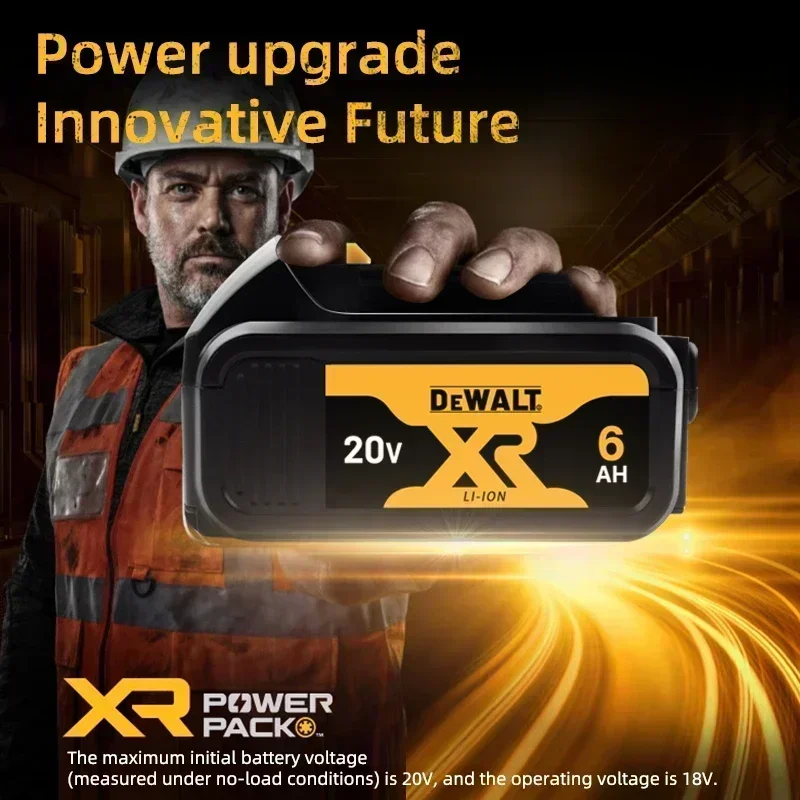 Batterie originale-DEWALT 20V, 6AH, batterie lithium-ion rechargeable, DEWALT, DCB115, DCB118, charge rapide, batterie pour outils DEWALT,