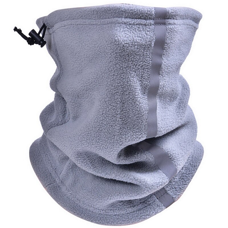 Cache-nez réfléchissant pour hommes et femmes, Bandana d&#39;hiver, randonnée, Ski, cache-cou, cyclisme, Tube de vélo, écharpe thermique, demi-masque de sport: Grey