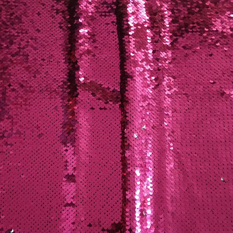 Blitter 60x45cm Rosa lentejuelas plata doble cara Reversible Tela De Lentejuelas de vuelta lentejuelas Bling tela para bolso D
