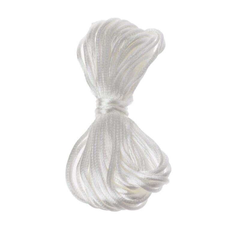 Baby Teether Accessories 5m 1.5mm Nylon Cord for Mom Making Teething Necklace: White