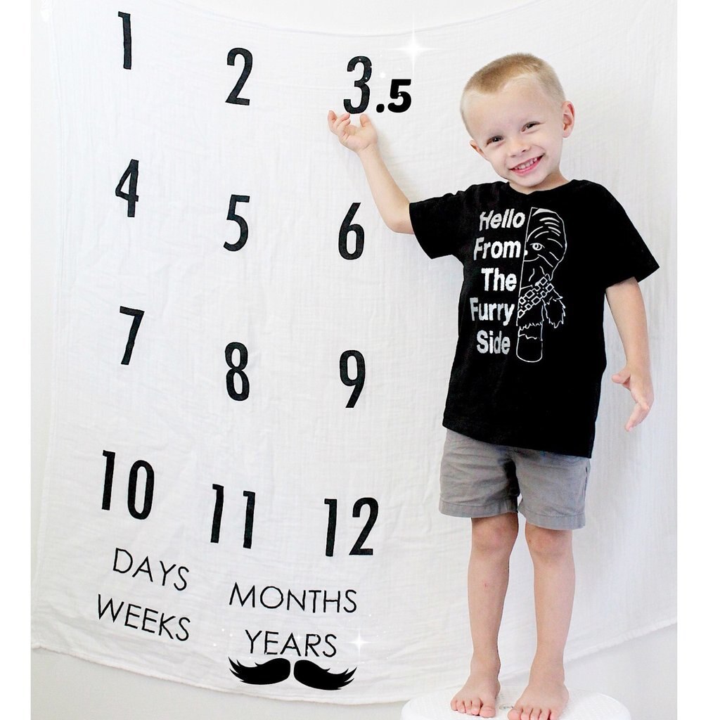 Infant Baby Blanket Photo Photography Prop Blankets Backdrop Cloth Calendar Bebe Boy Girl Photo Accessories 110x100cm