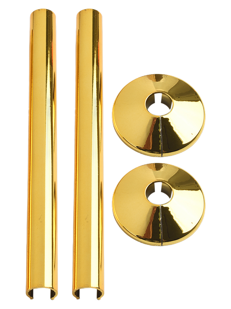 2x tubos cubiertas de tubo de radiador manga 15mm collares corte tubo decoración cubierta tubo de calefacción decoración anillo válvula angular decoración anillo