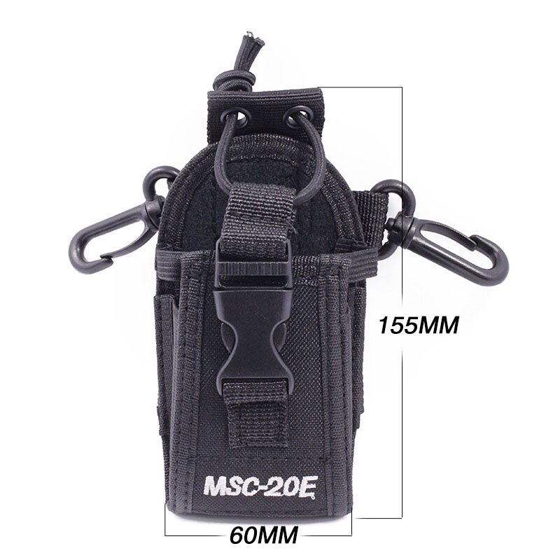 2PCS MSC-20E Big Nylon Pouch Bag Carry Case for Yaesu BaoFeng UV-XR UV-9R Plus UV-5R UV-82 Mototrola GP328 GP3688 Walkie Talkie