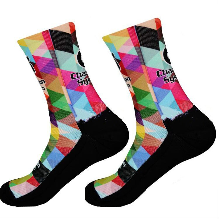Pro team men women 3D printin cycling socks MTB bike socks Breathable Road Bicycle Sock Outdoor Sports Socks: A style