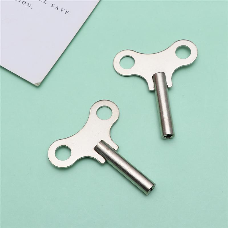 2 Stuks Staal Klok Sleutel Metalen Klok Sleutel Stevige Klok Gereedschap Kronkelende Ketting Reparatie Tool Voor Home Shop klok Lange Patroon