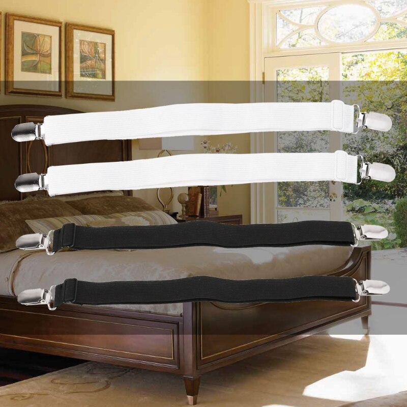 2 pièces drap de lit pince élastique attache sangle attache matelas porte-couvercle poignées porte-jarretelle