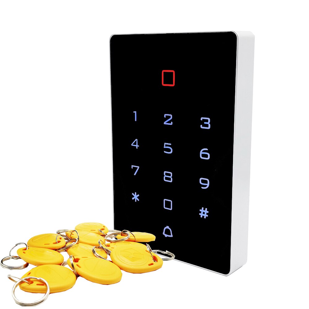 Cerradura de puerta Rfid EM impermeable, sistema de Control de acceso al aire libre, 125Khz: T12-Yellow Keyfobs