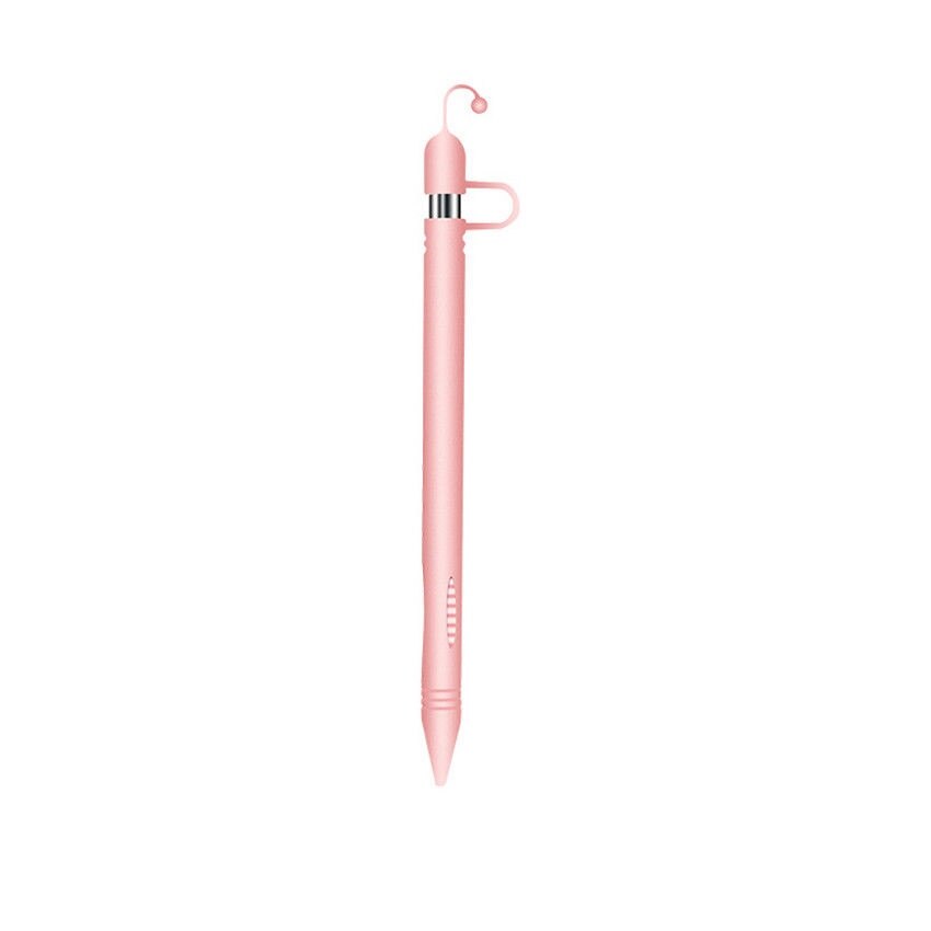 Funda protectora de silicona para iPad Pro de lápiz Apple, funda protectora para bolígrafo: Rosa