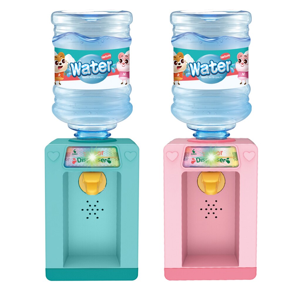 Funny Children Toy Simulate Family Furniture Water Dispenser with Light Music Electronic Mini Simulated Kits Toys