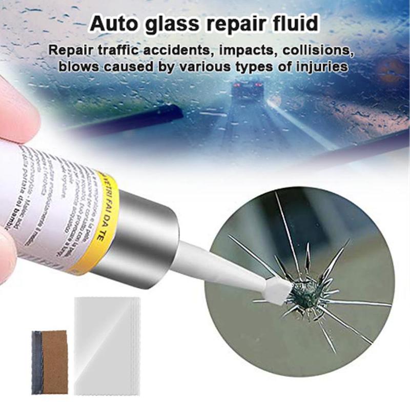 Auto Glass Scratch Crack Restore Tool Car Windshield Car DIY Window Tools Window Repair Kit Curing glass Repair Resin Glue V0C3
