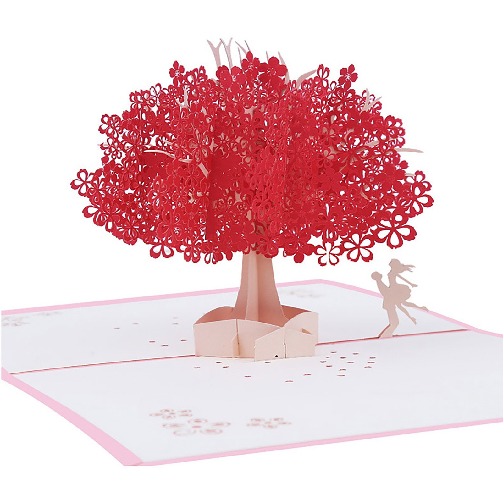 3D Stereo Greeting Card Wedding Invitation Card Valentine's Day Rose Flower Card Greeting Card Blessing Card Wedding Invitation