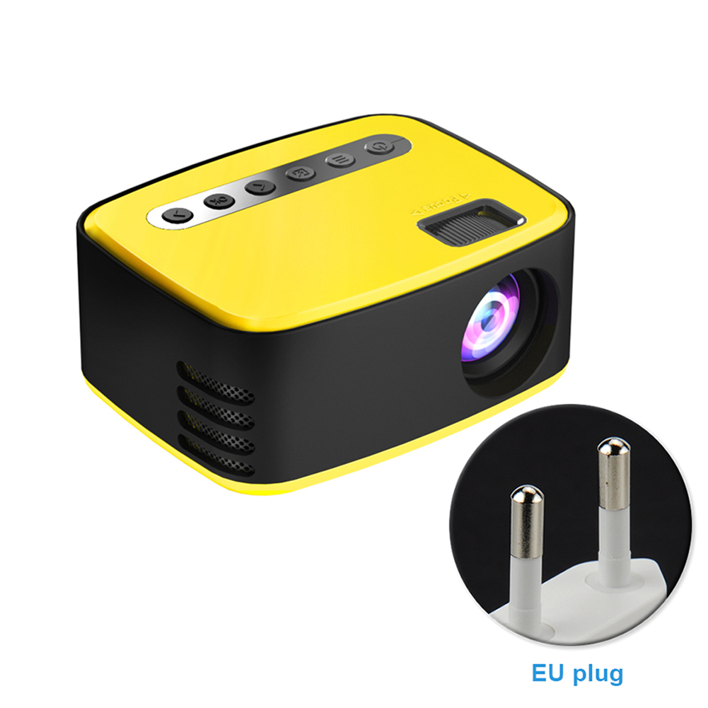 Mini projecteur Durable multifonctionnel avec télécommande, Audio, lumière LED, lecteur vidéo de film, USB 1080P HD, AV, ABS, pour chambre à coucher, ordinateur portable