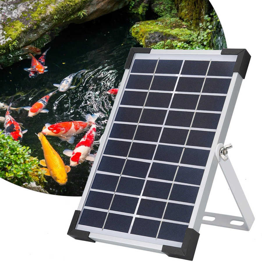 Solar Powered Oxygenator Water Oxygen Pump Pond Aerator Aquarium Air Pump Waterproof For Aquariums Fish Tank Pools