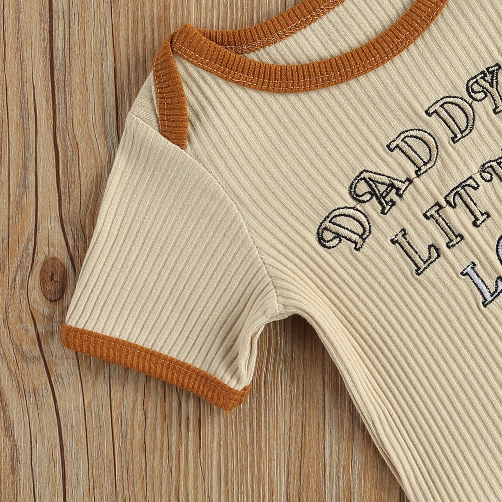 Bebé recién nacido de verano monos carta corto bordado manga mameluco Mono para bebé niñas niños 0-18M