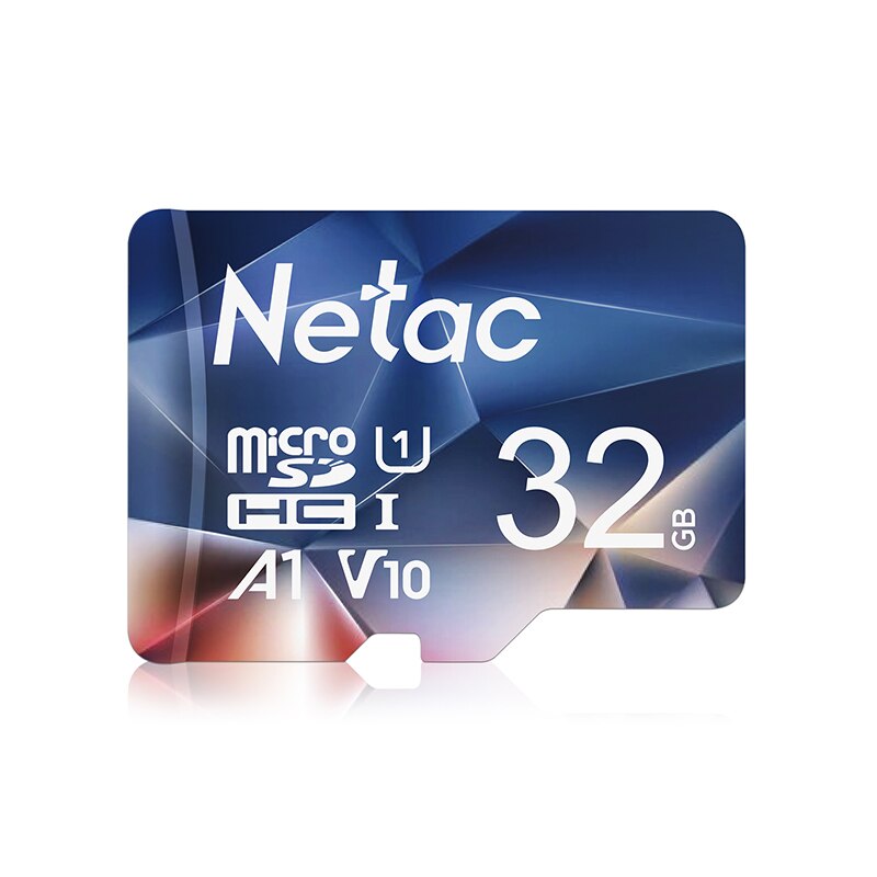 Netac-tarjeta Micro SD P500, 32GB, 64GB, tarjeta Flash SD/TF, tarjeta de memoria U3 V30 Class 10, tarjeta TF para cámara de teléfono,: 32GB 1PC