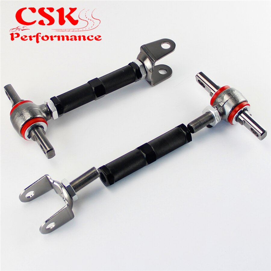 2pcs Rear Camber Control Arm Kit For 01-05 Civic EM EP3/02-06 Acura RSX DC5 BK