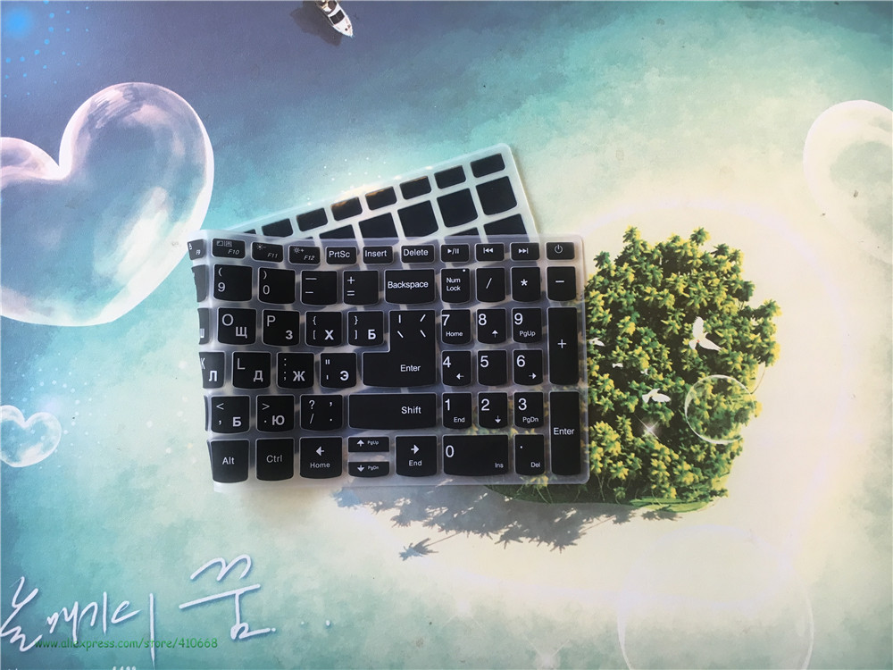 Korean Russian Laptop Keyboard Cover Skin Protector For Lenovo ideapad 320 330 520 320s 720S 15IKBR/ARR/AST 5000 7000 15 15.6"