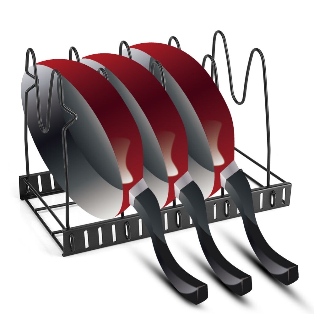 Kitchen Multi Tier Pot Frying Pan Lid Storage Rack Organizer Cookware Stand Holder