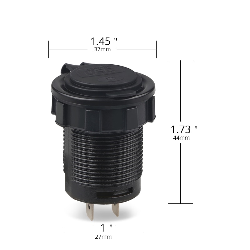 Blau Dual USB Auto Ladegerät 5V 4.2A Mit ON OFF Schalter Ladegerät Schnelle Lade Für Telefon Ipad 12V 24V Für Auto Boot Lkw Motorrad
