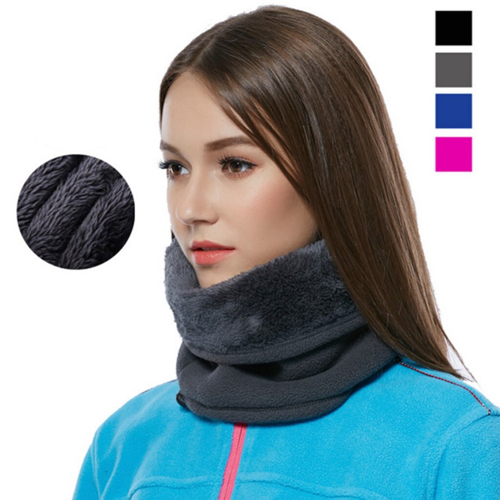 Viajar ciclismo ao ar livre quente neckerchief engrossar pescoço aquecedores gaiter máscara facial cachecóis snood neckerchief masculino feminino